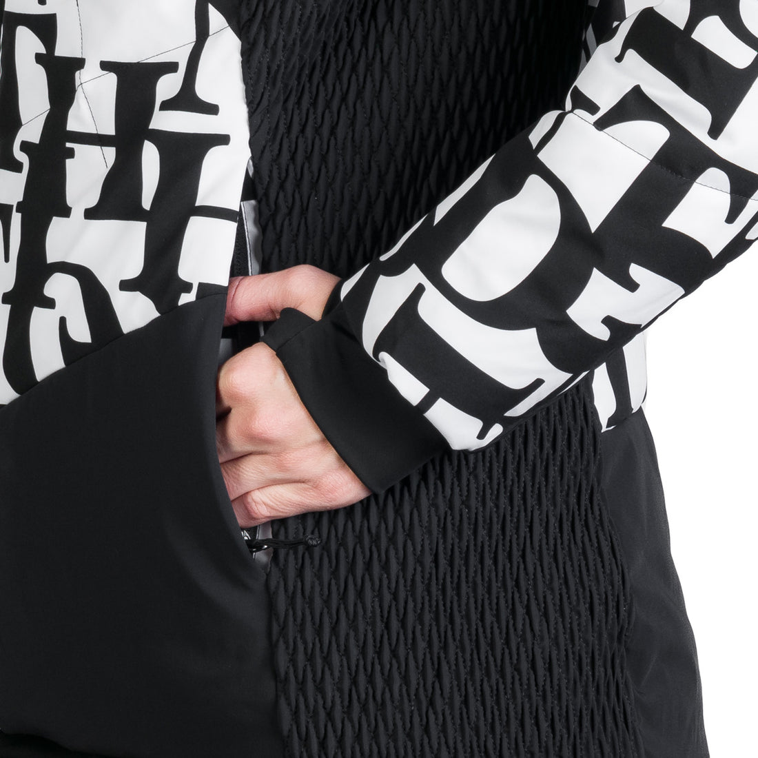 Women's fully printed insulated LIZ ski jacket