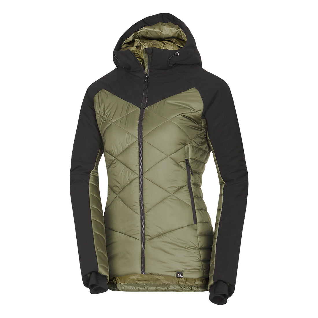 Women's hiking hybrid jacket with DEANNE softshell