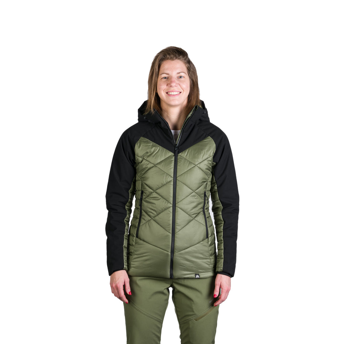 Women's hiking hybrid jacket with DEANNE softshell
