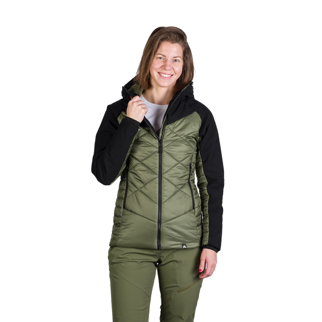 Women's hiking hybrid jacket with DEANNE softshell