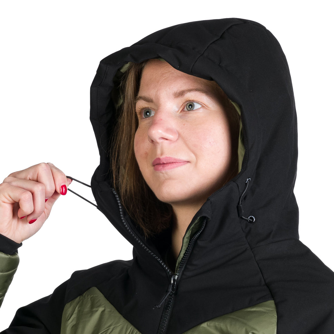 Women's hiking hybrid jacket with DEANNE softshell