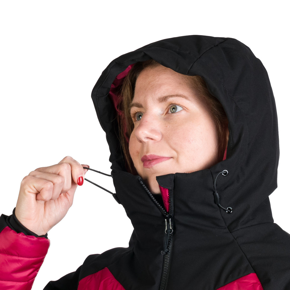 Women's hiking hybrid jacket with DEANNE softshell