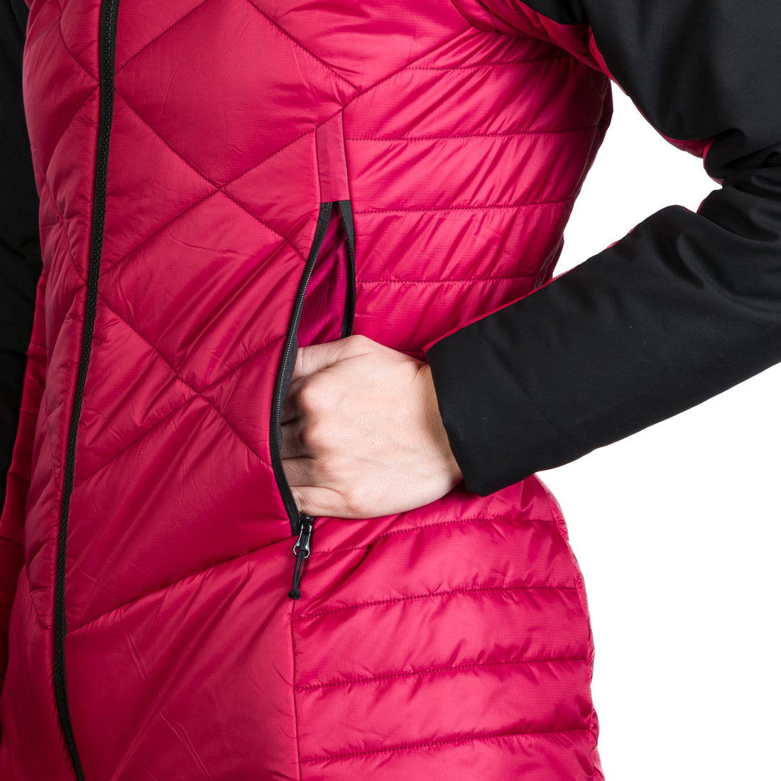 Women's hiking hybrid jacket with DEANNE softshell