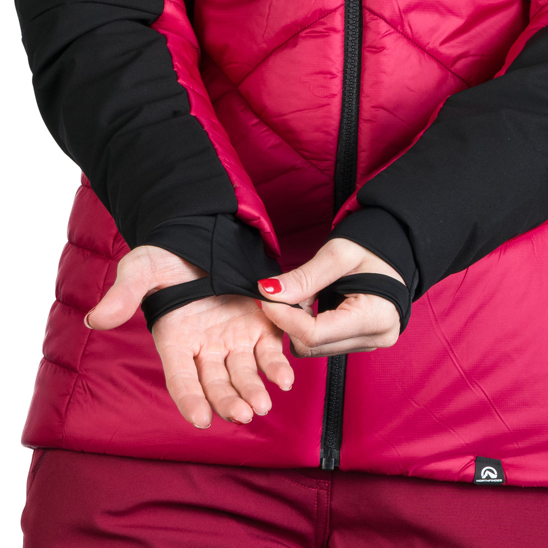 Women's hiking hybrid jacket with DEANNE softshell