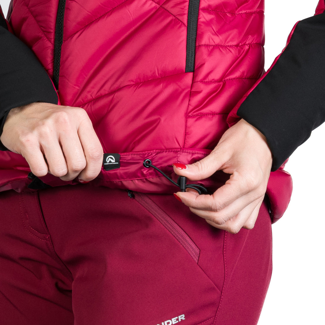 Women's hiking hybrid jacket with DEANNE softshell