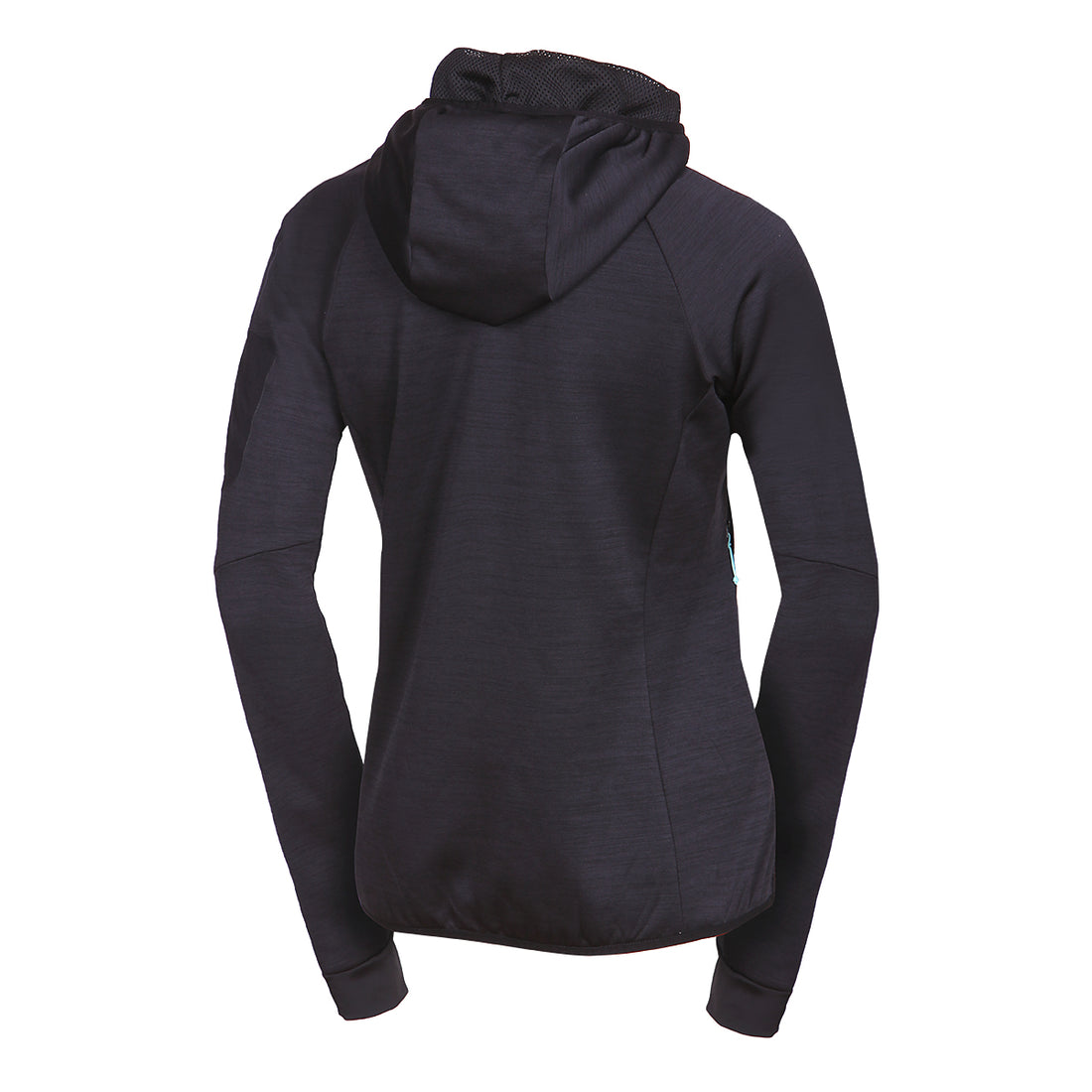 Women's hiking sweatshirt made of melange fleece with a JONI hood