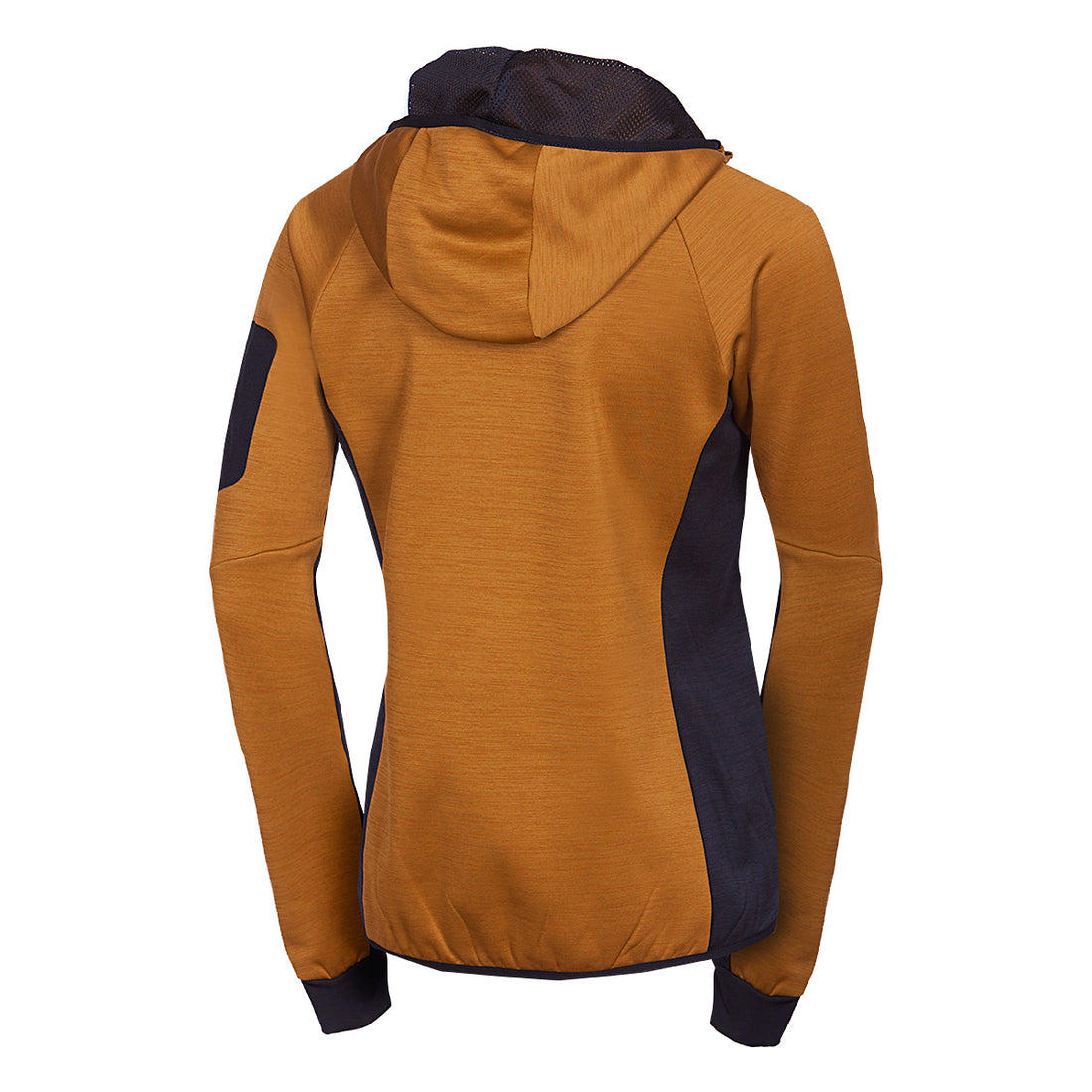 Women's hiking sweatshirt made of melange fleece with a JONI hood