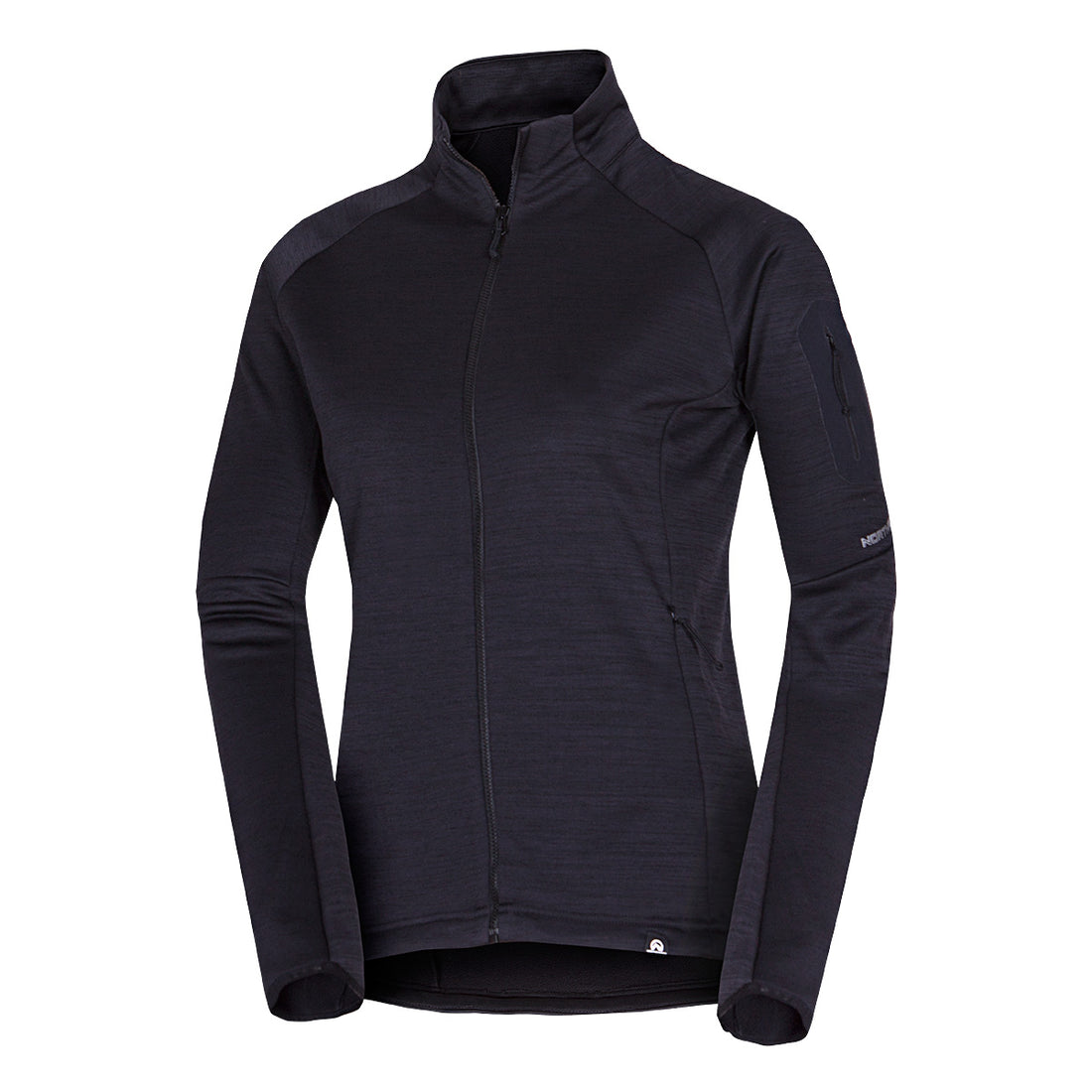 Women's hiking sweatshirt made of melange TAMARA fleece
