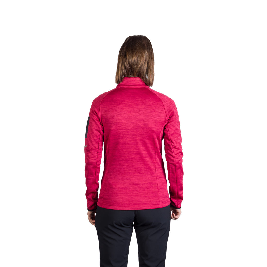 Women's hiking sweatshirt made of melange TAMARA fleece