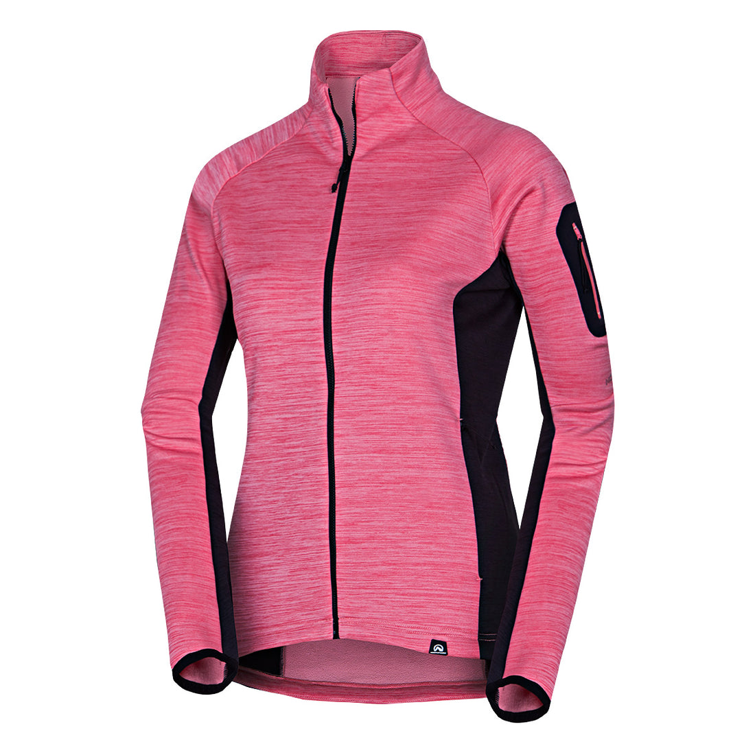 Women's hiking sweatshirt made of melange TAMARA fleece