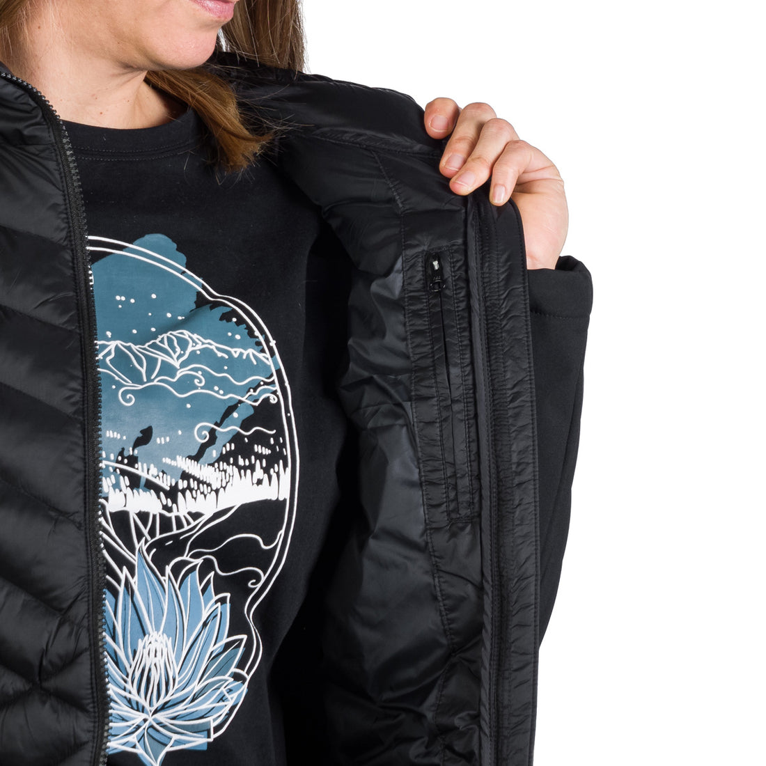 Women's insulated hybrid jacket GINGER