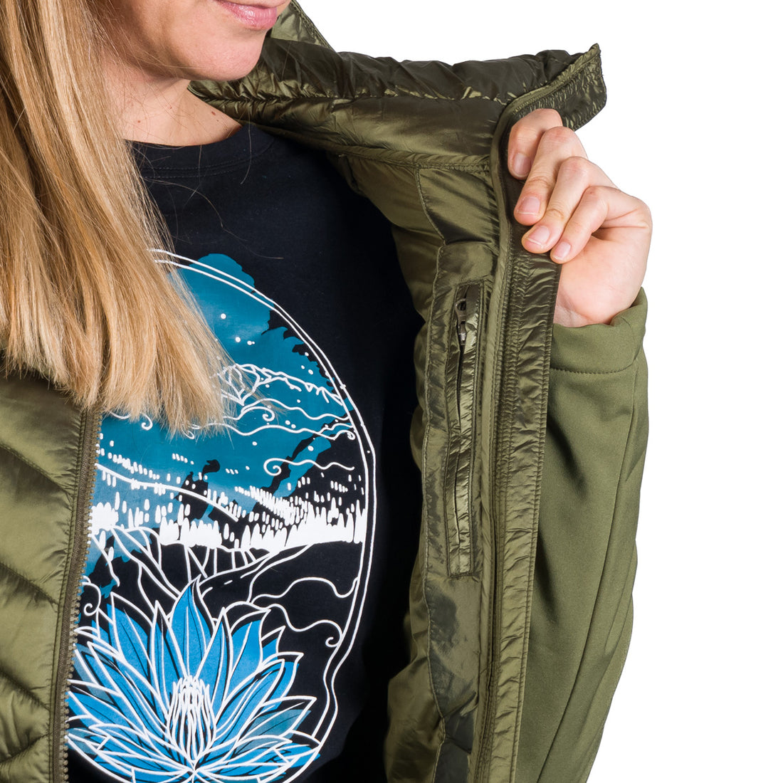 Women's insulated hybrid jacket GINGER