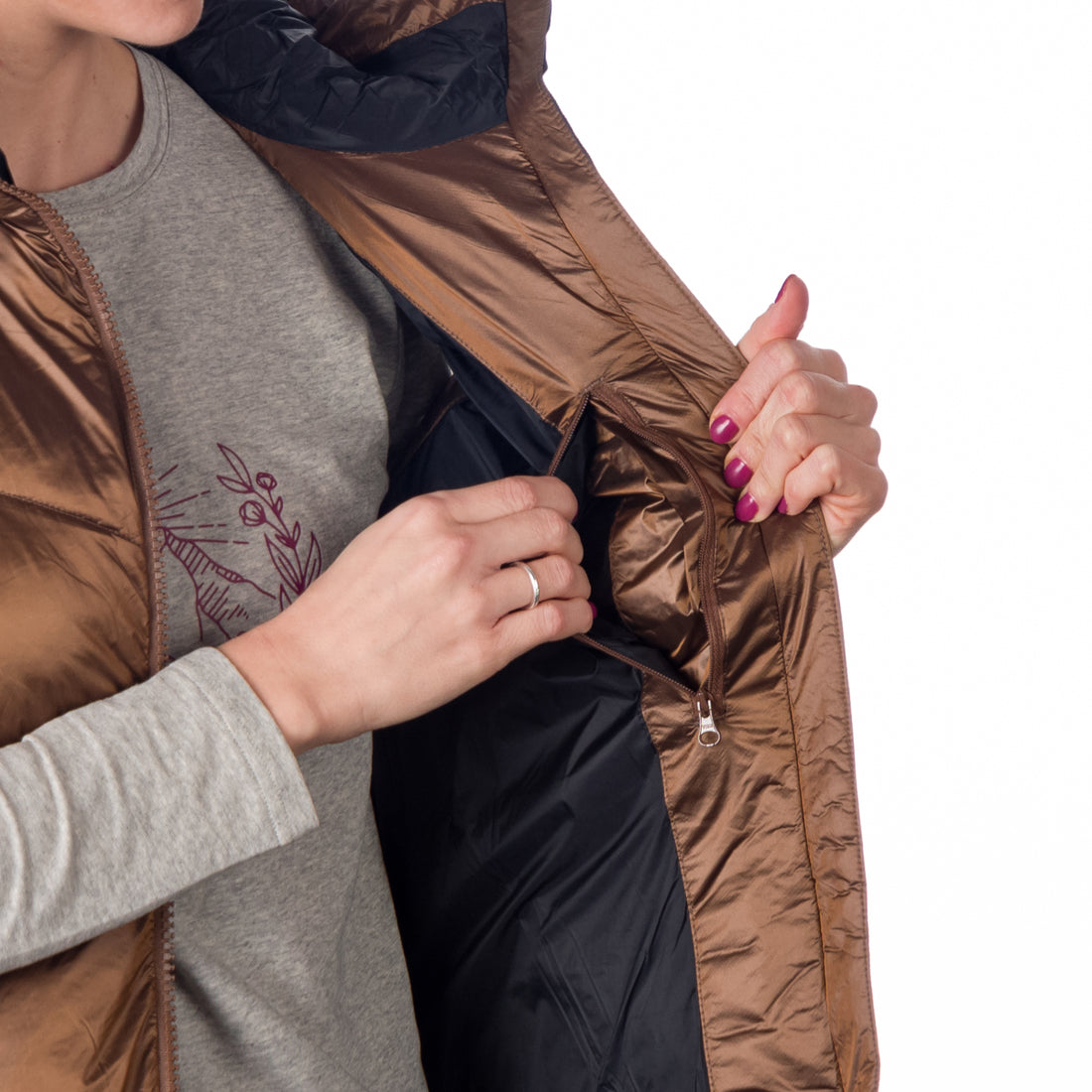 Women's insulated leisure vest ROSEMARY