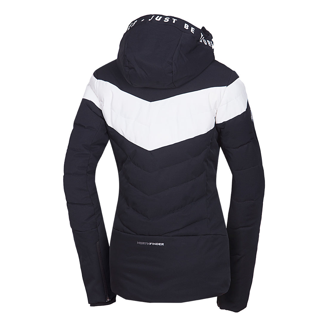 Women's insulated ski jacket with stitching IDA
