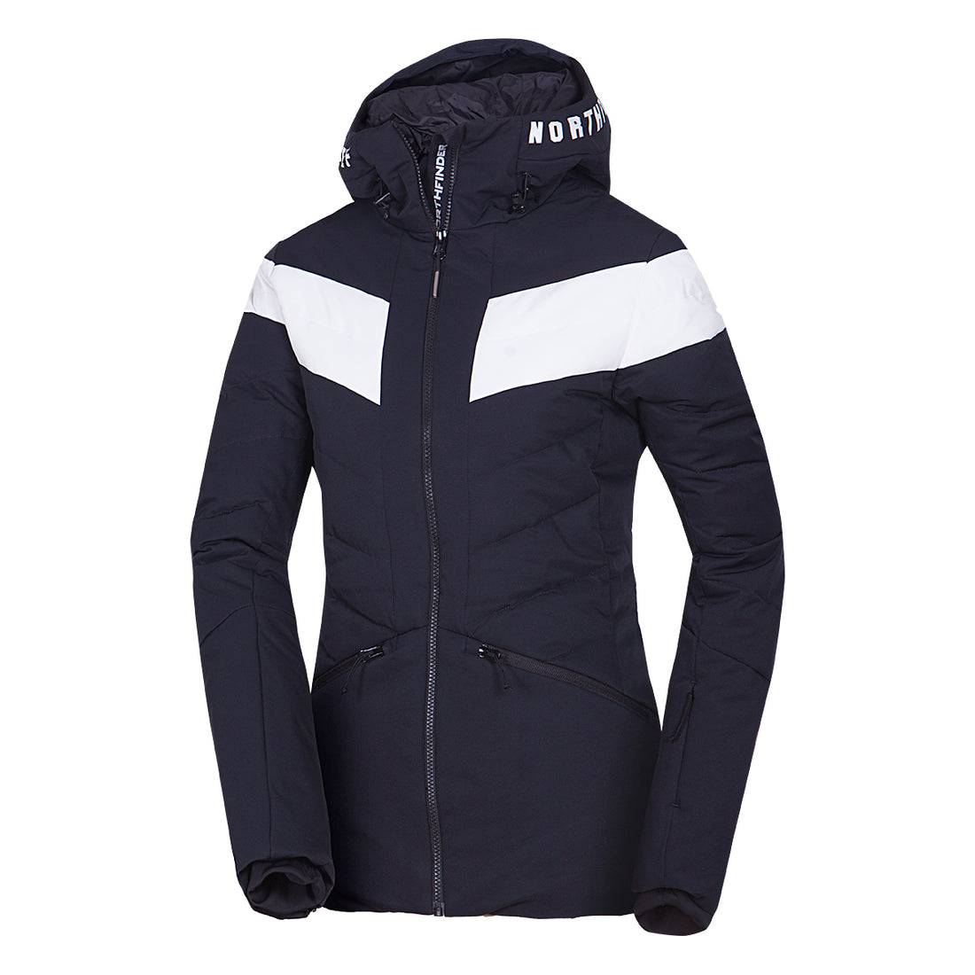 Women's insulated ski jacket with stitching IDA
