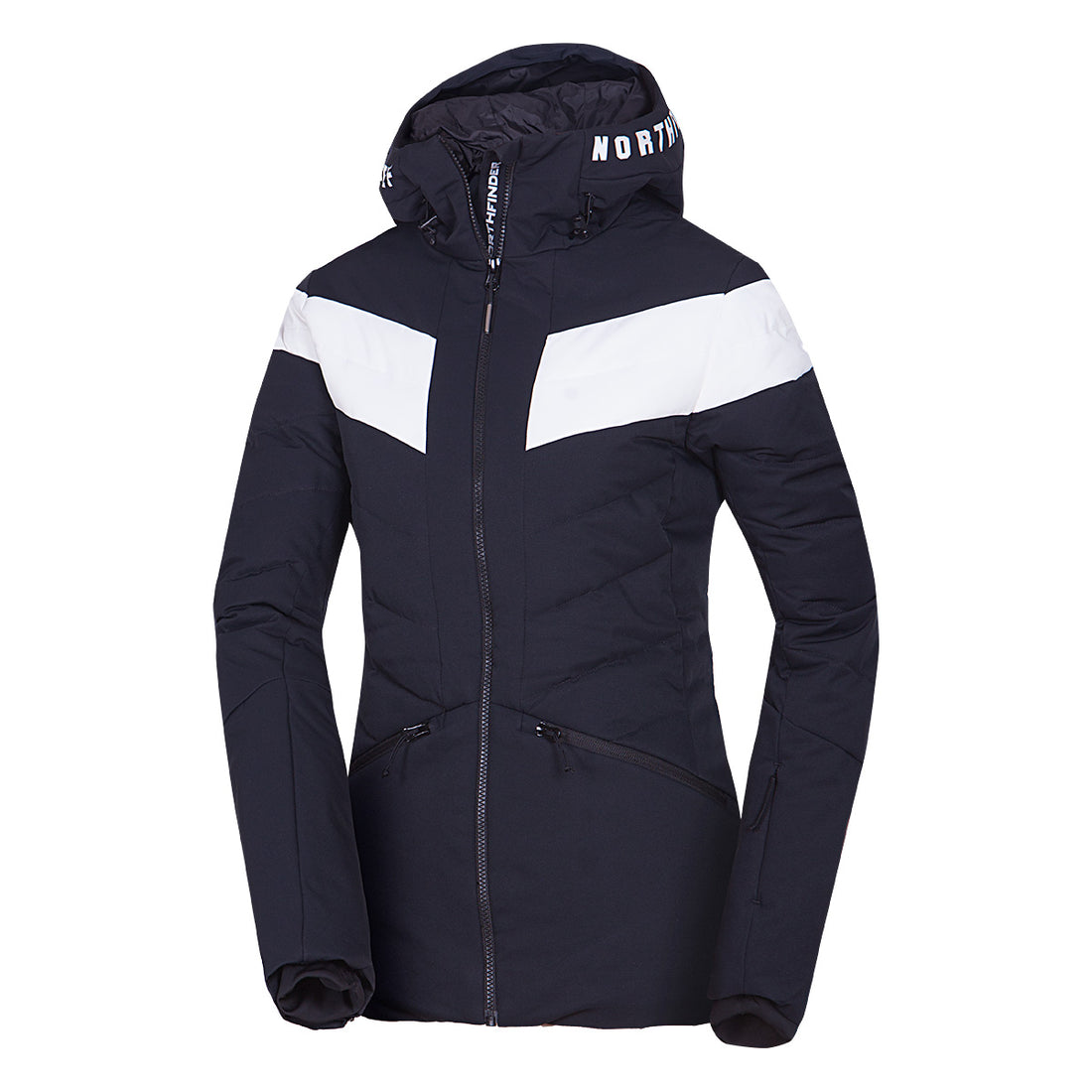 Women's insulated ski jacket with stitching IDA