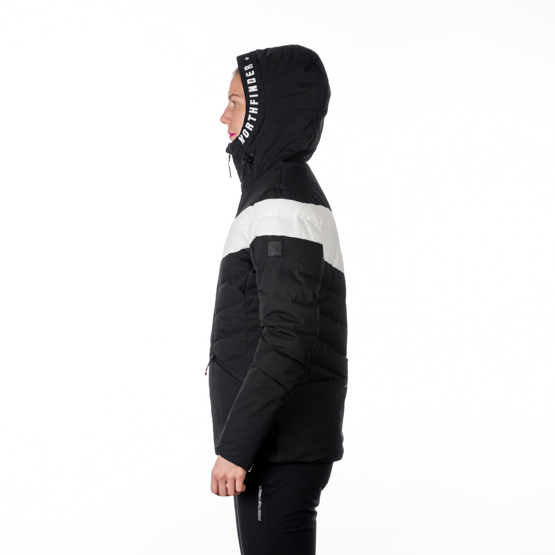 Women's insulated ski jacket with stitching IDA