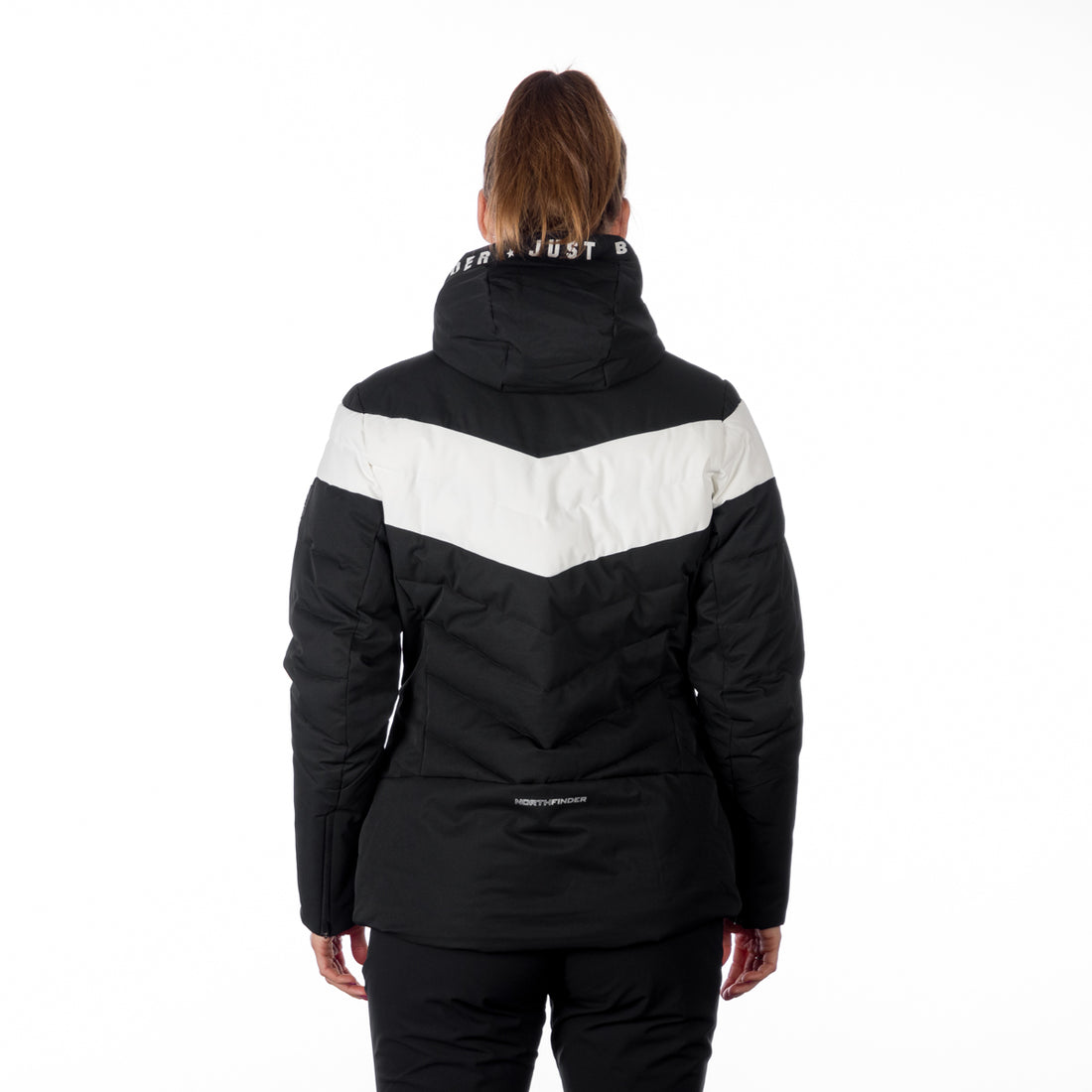 Women's insulated ski jacket with stitching IDA