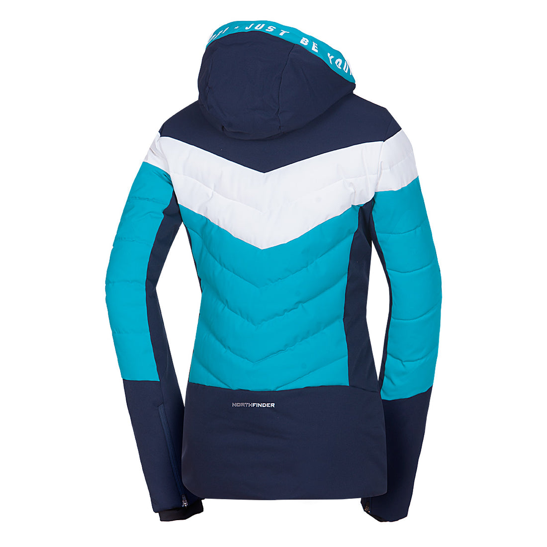Women's insulated ski jacket with stitching IDA