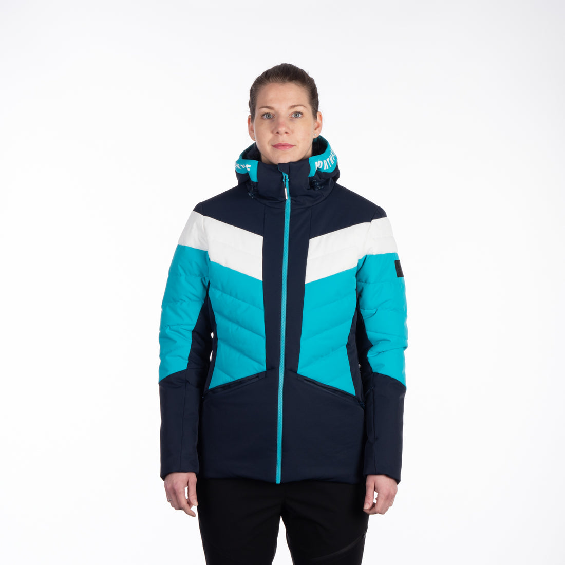 Women's insulated ski jacket with stitching IDA