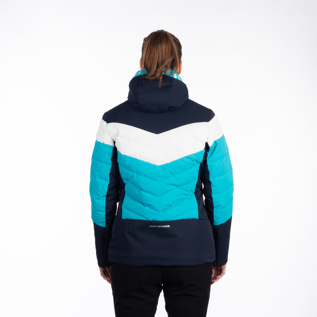 Women's insulated ski jacket with stitching IDA