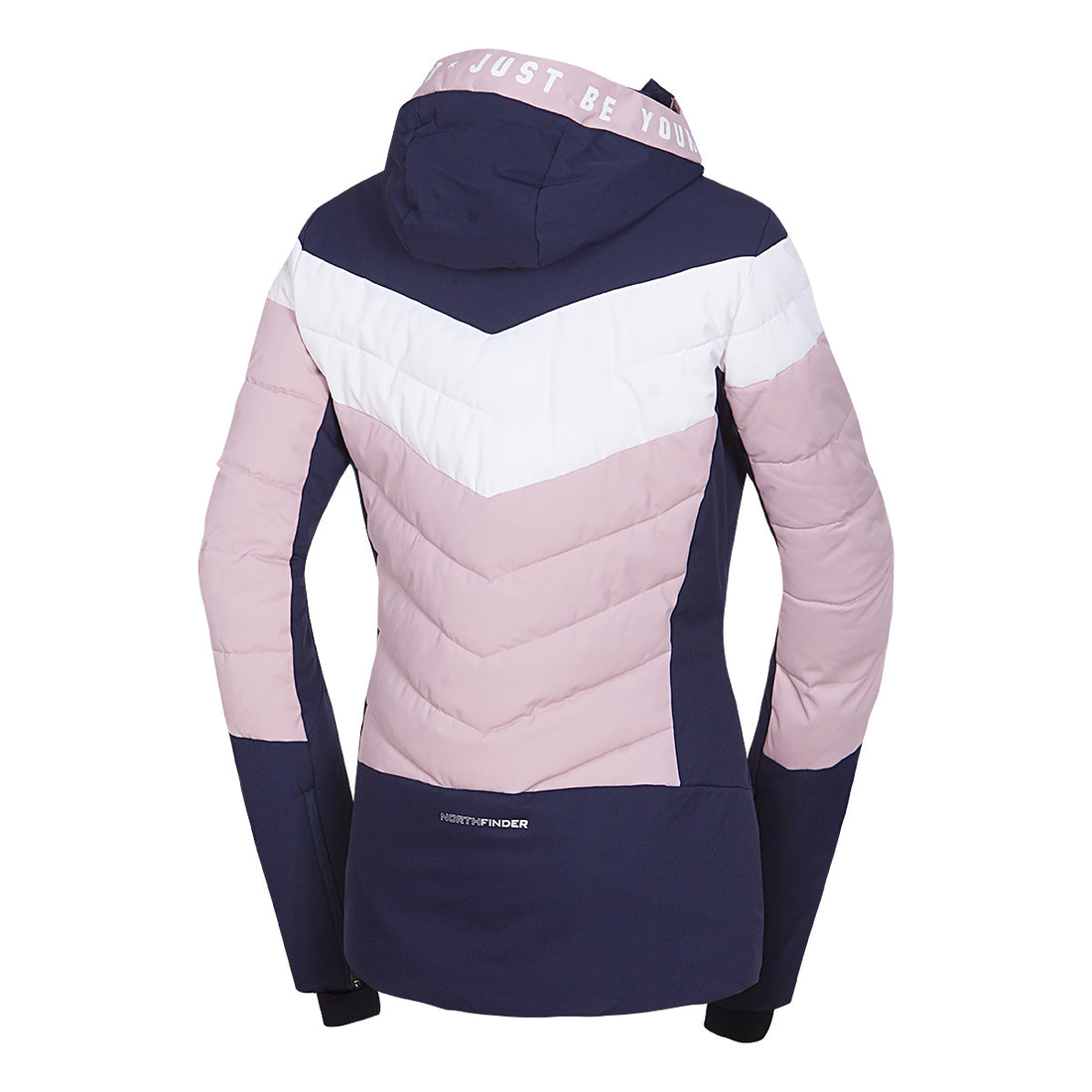 Women's insulated ski jacket with stitching IDA