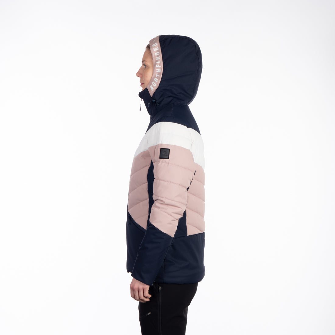 Women's insulated ski jacket with stitching IDA