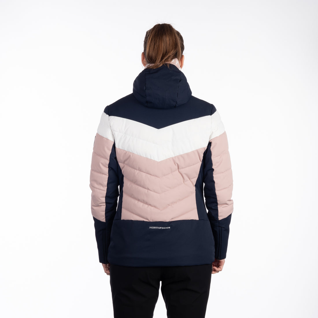 Women's insulated ski jacket with stitching IDA