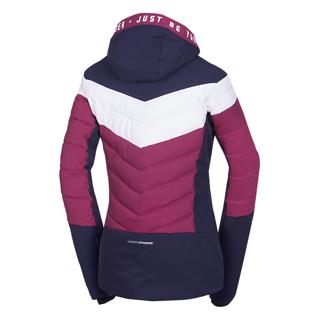 Women's insulated ski jacket with stitching IDA