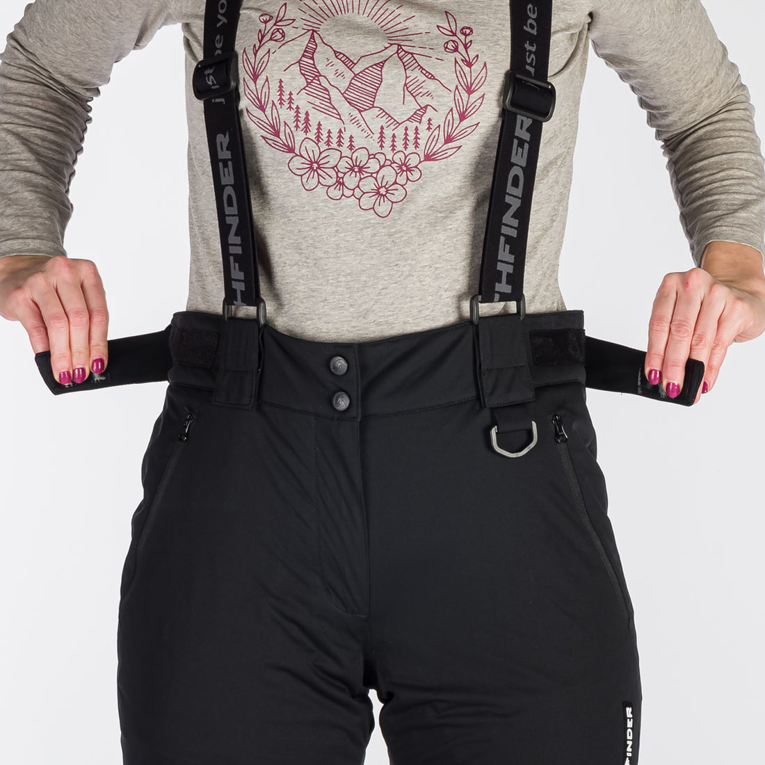 Women's insulated waterproof ski pants VERNA