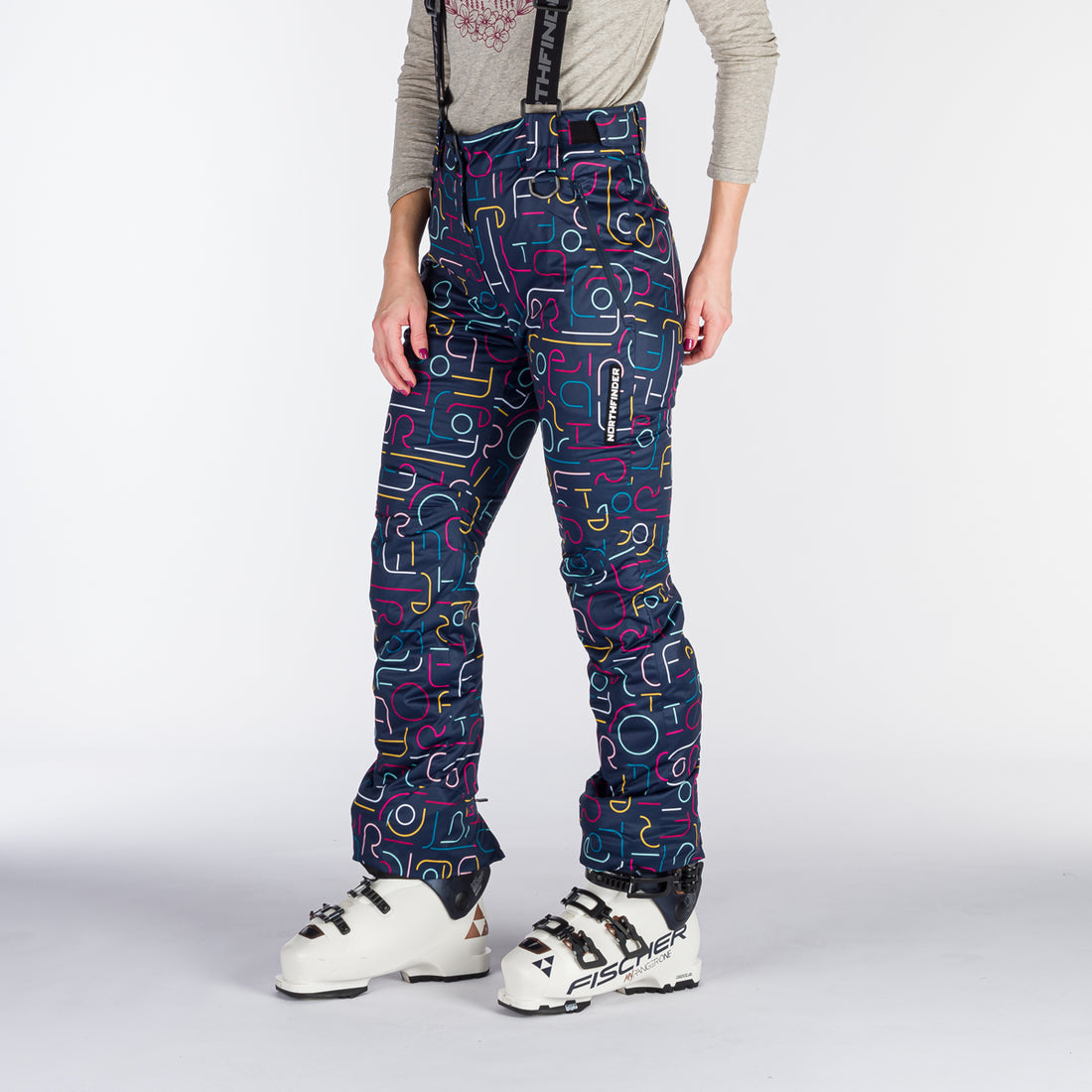 Women's insulated waterproof ski pants VERNA