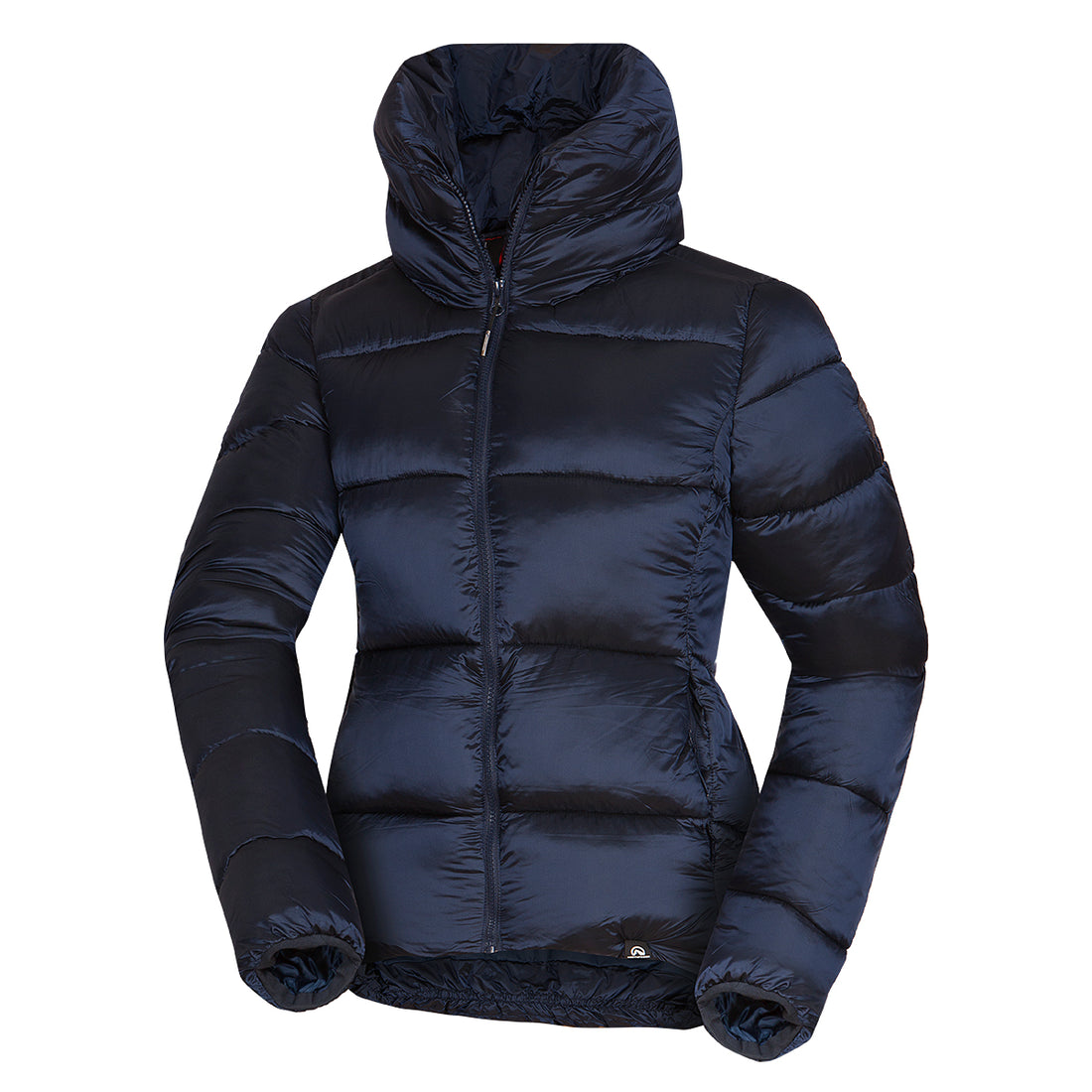 Women's jacket insulated metallic style collar VONESA
