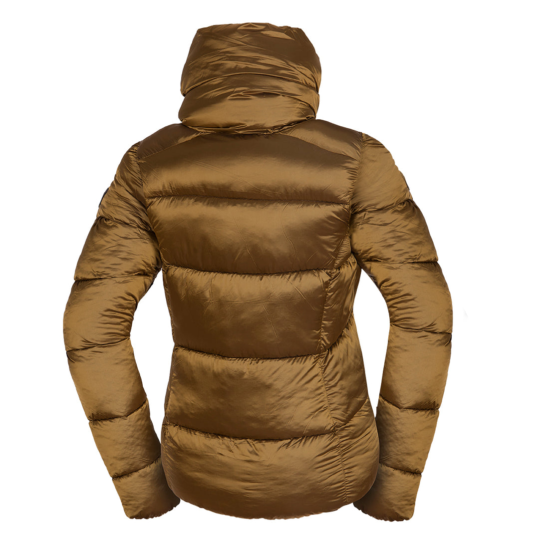 Women's jacket insulated metallic style collar VONESA