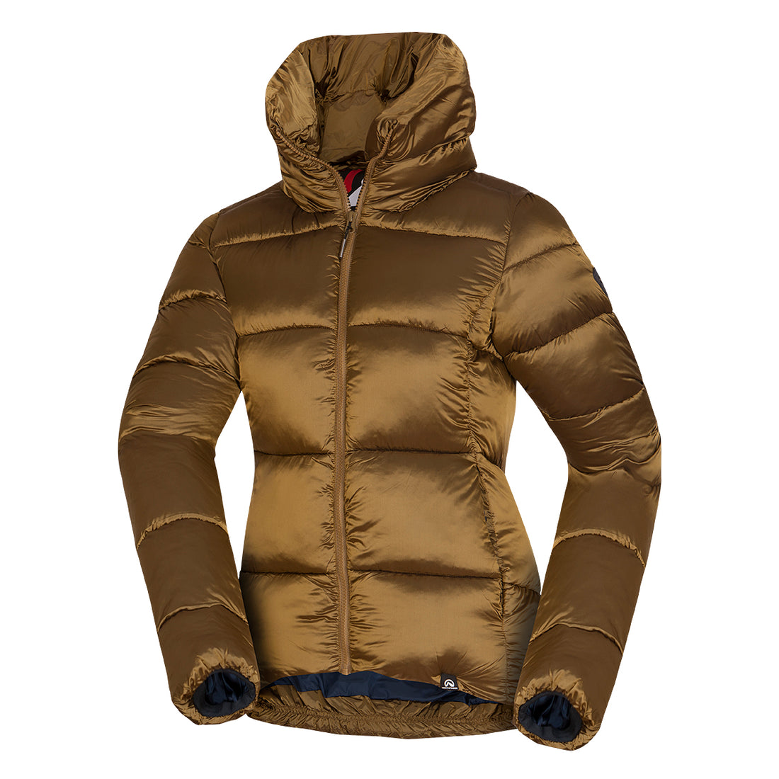 Women's jacket insulated metallic style collar VONESA