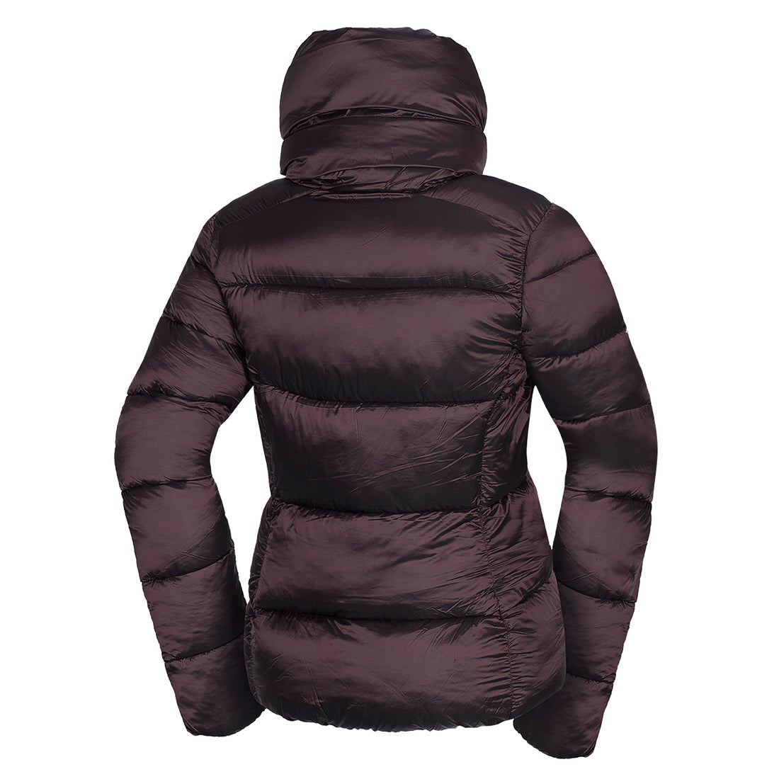 Women's jacket insulated metallic style collar VONESA