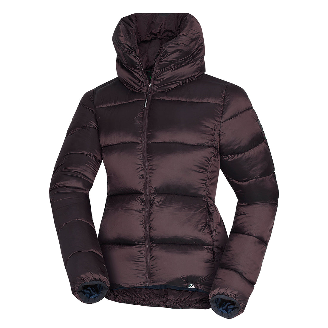 Women's jacket insulated metallic style collar VONESA