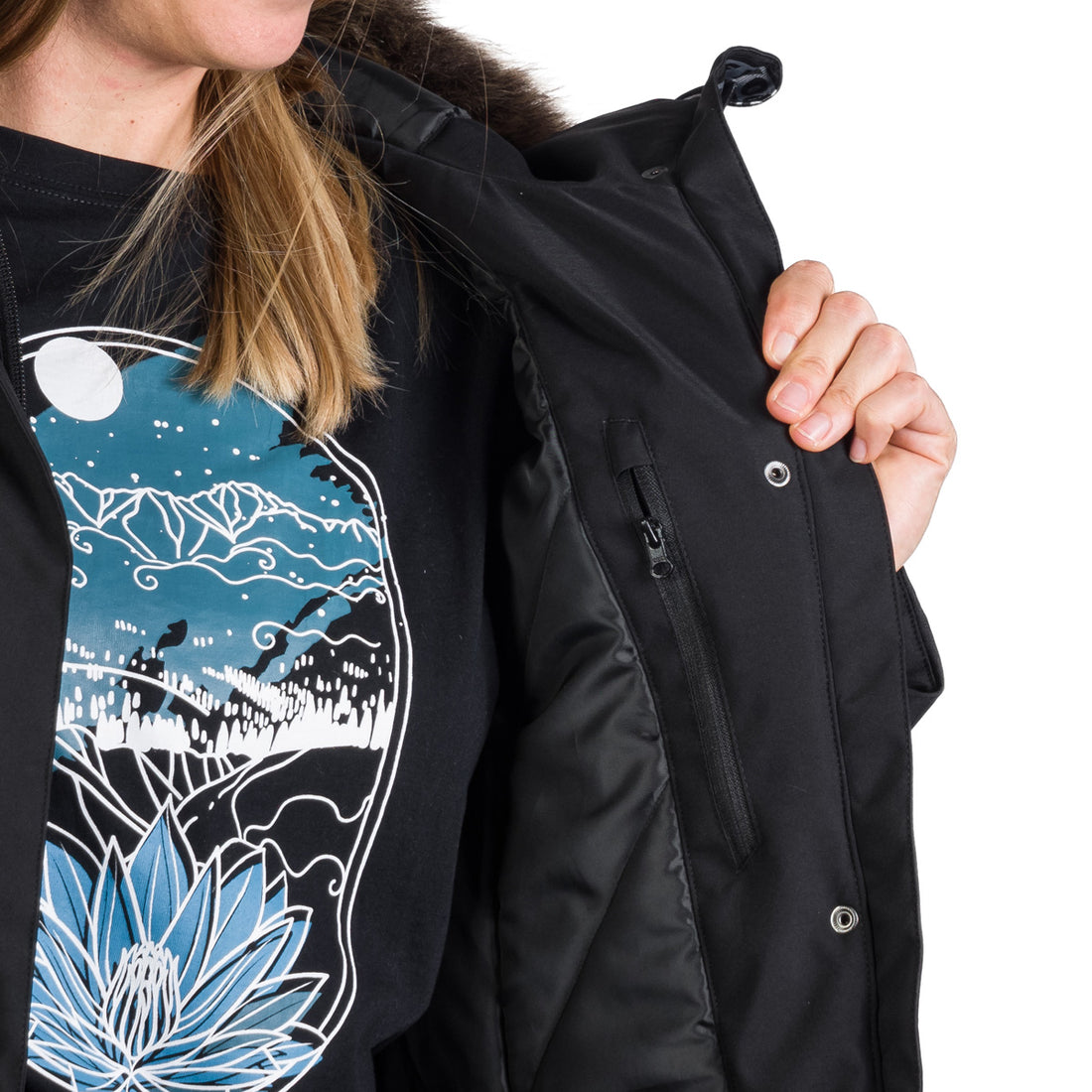 Women's light semi-fitting jacket JACQUELYN