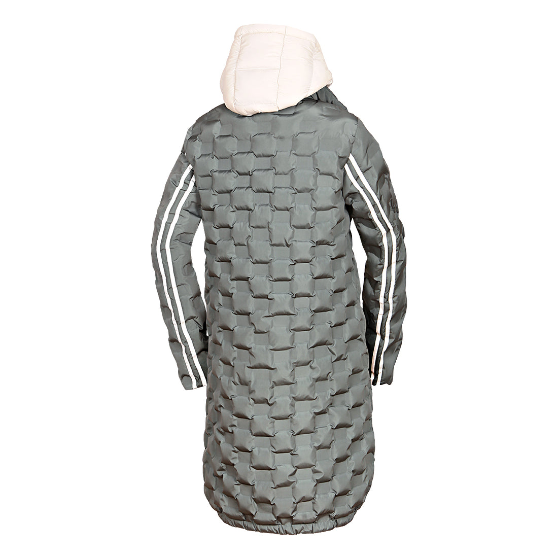 Women's long jacket with gluing in the shape of a cube LAURIE