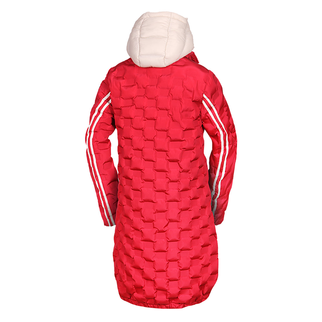 Women's long jacket with gluing in the shape of a cube LAURIE