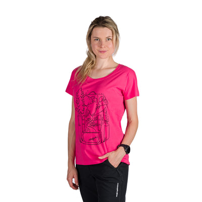  Women's loose fit organic cotton outdoor T-shirt DARCY