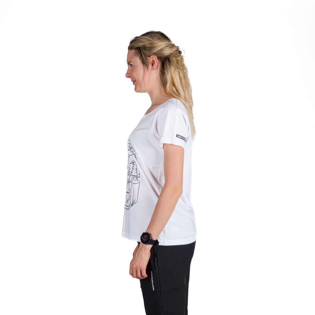  Women's loose fit organic cotton outdoor T-shirt DARCY