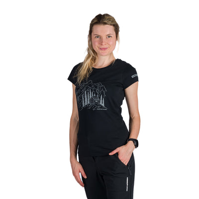  Women's outdoor organic cotton T-shirt SABRINA