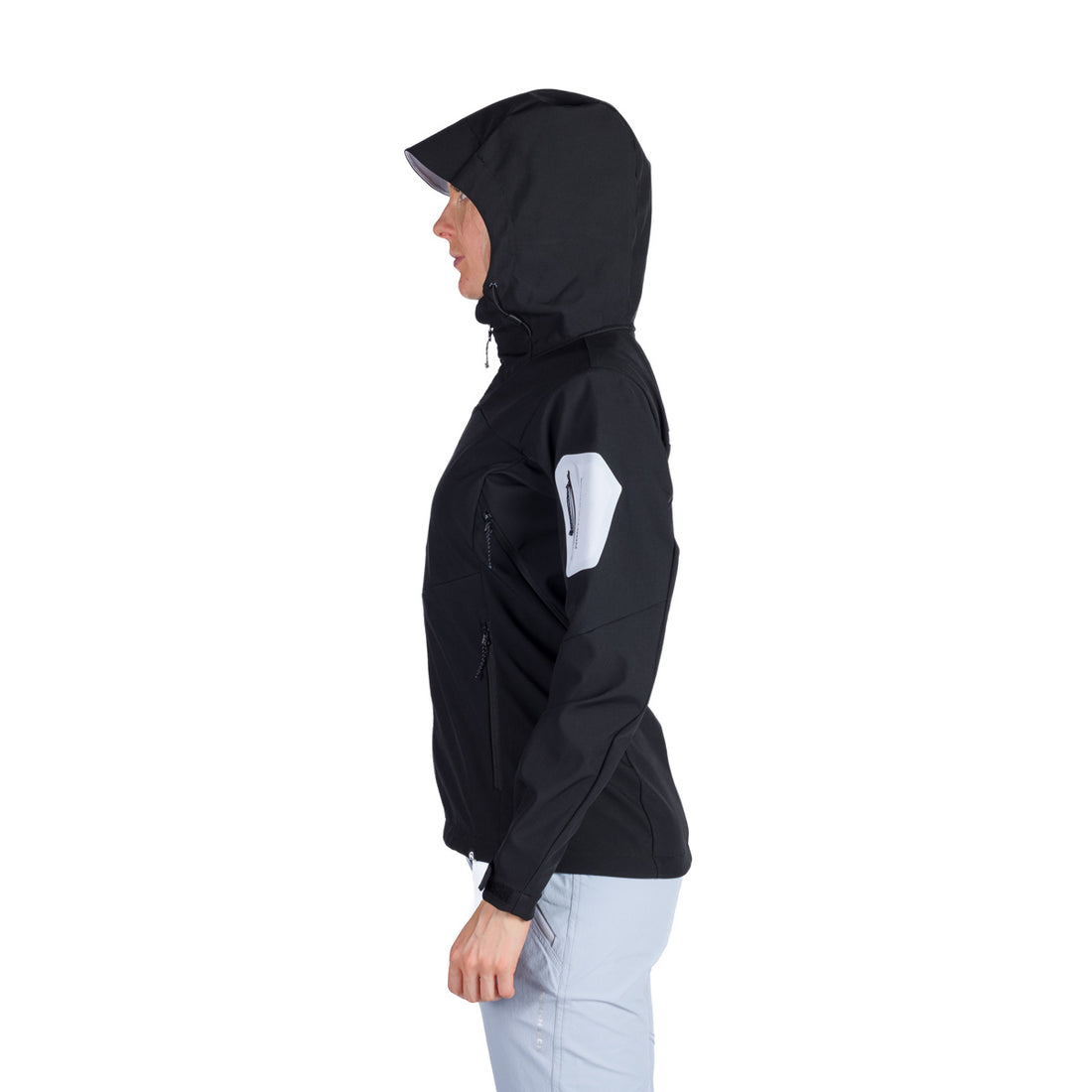  Women's outdoor softshell jacket with hood 3L ANGIE
