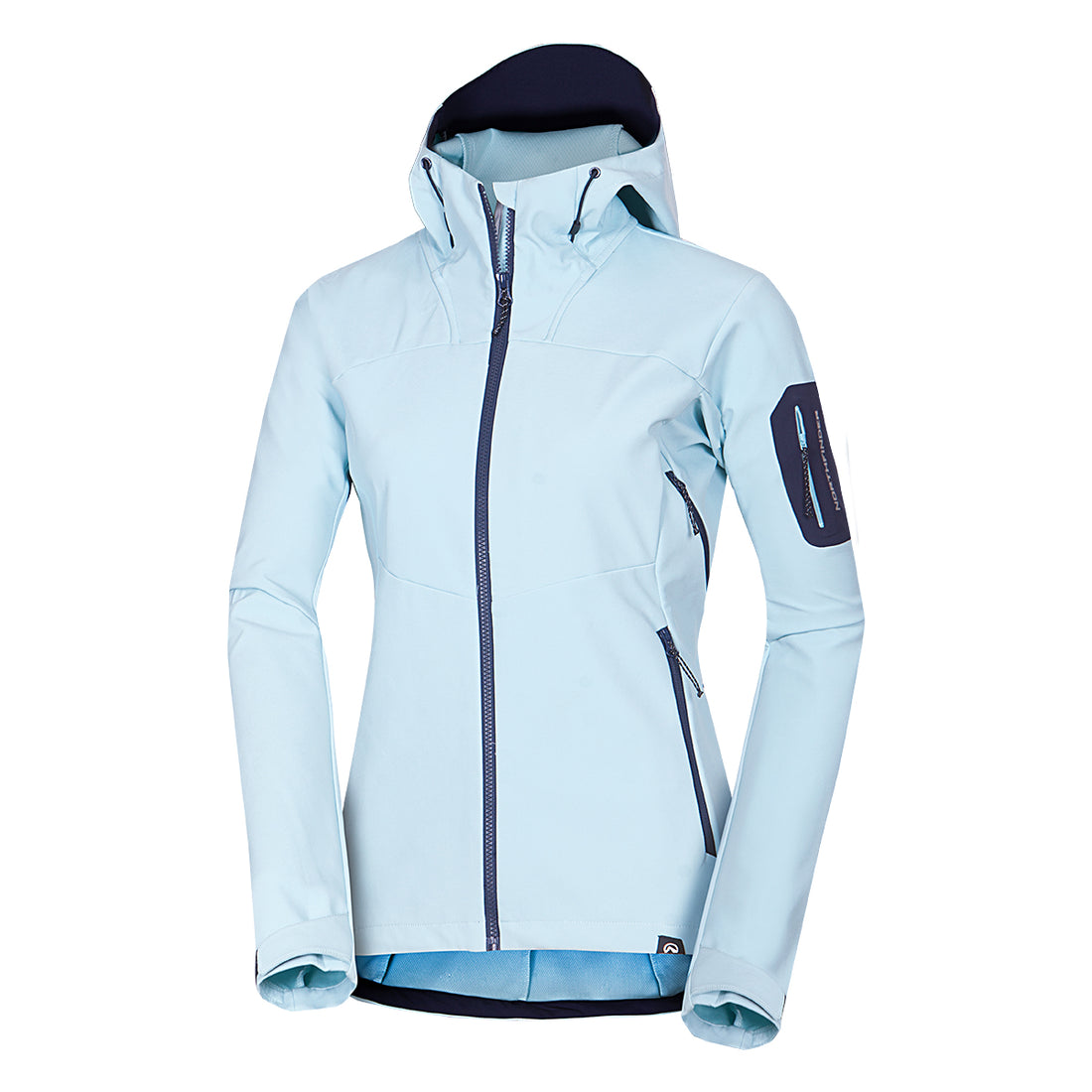  Women's outdoor softshell jacket with hood 3L ANGIE