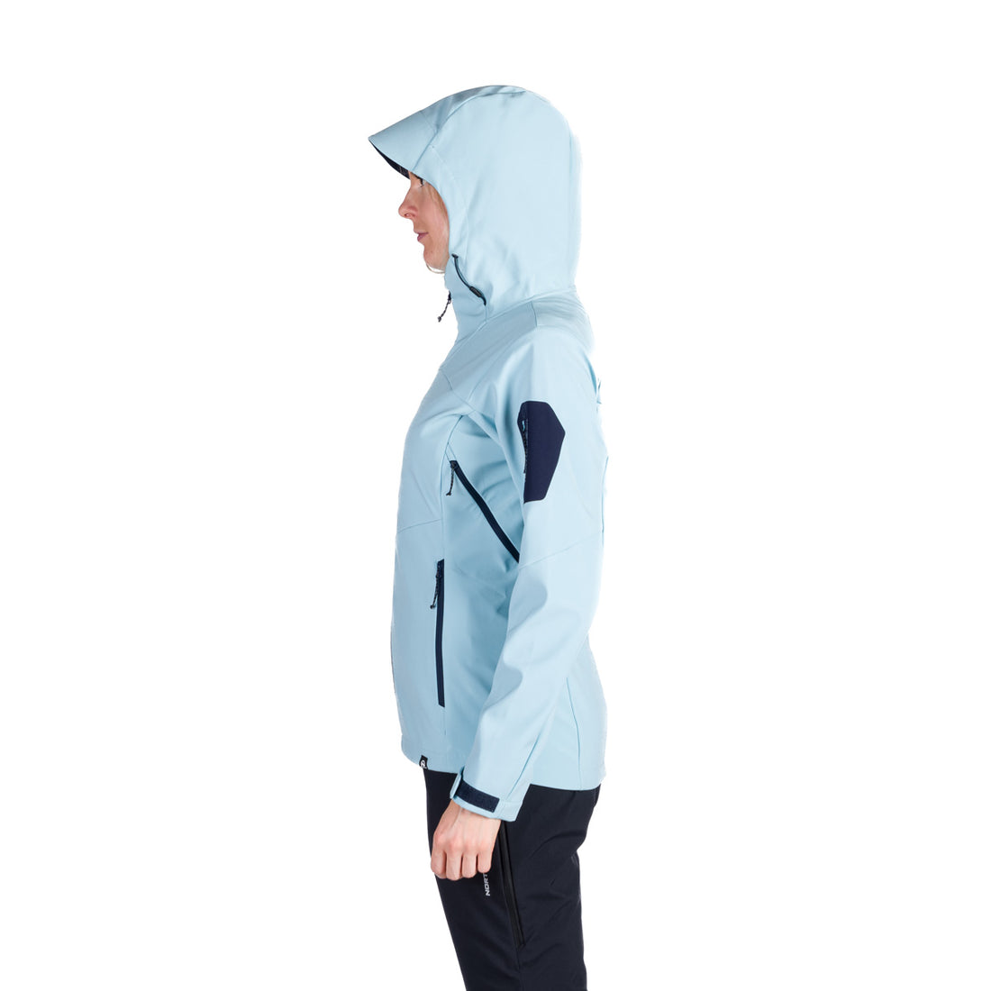  Women's outdoor softshell jacket with hood 3L ANGIE
