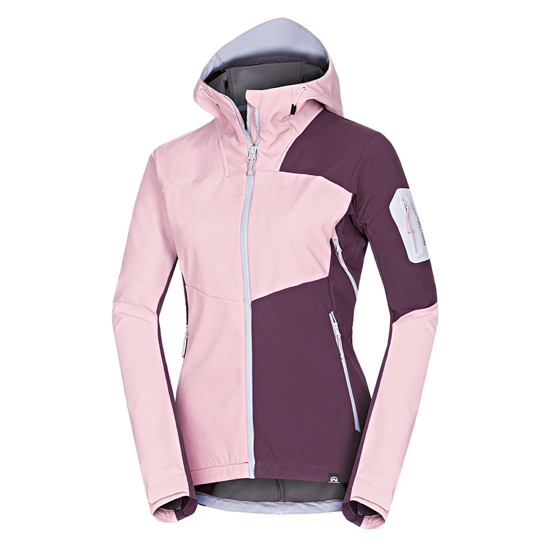  Women's outdoor softshell jacket with hood 3L ANGIE