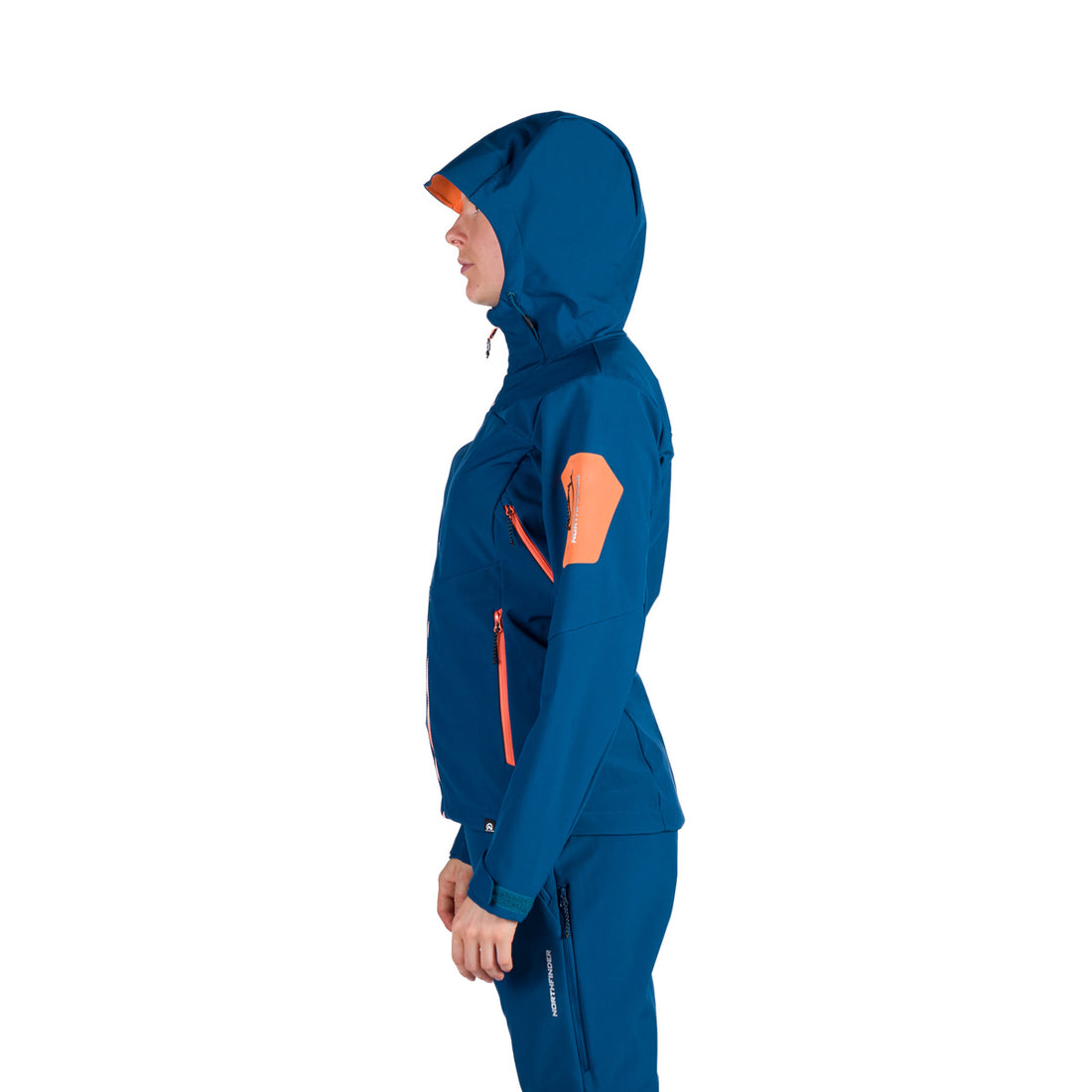 Women's outdoor softshell jacket with hood 3L ANGIE