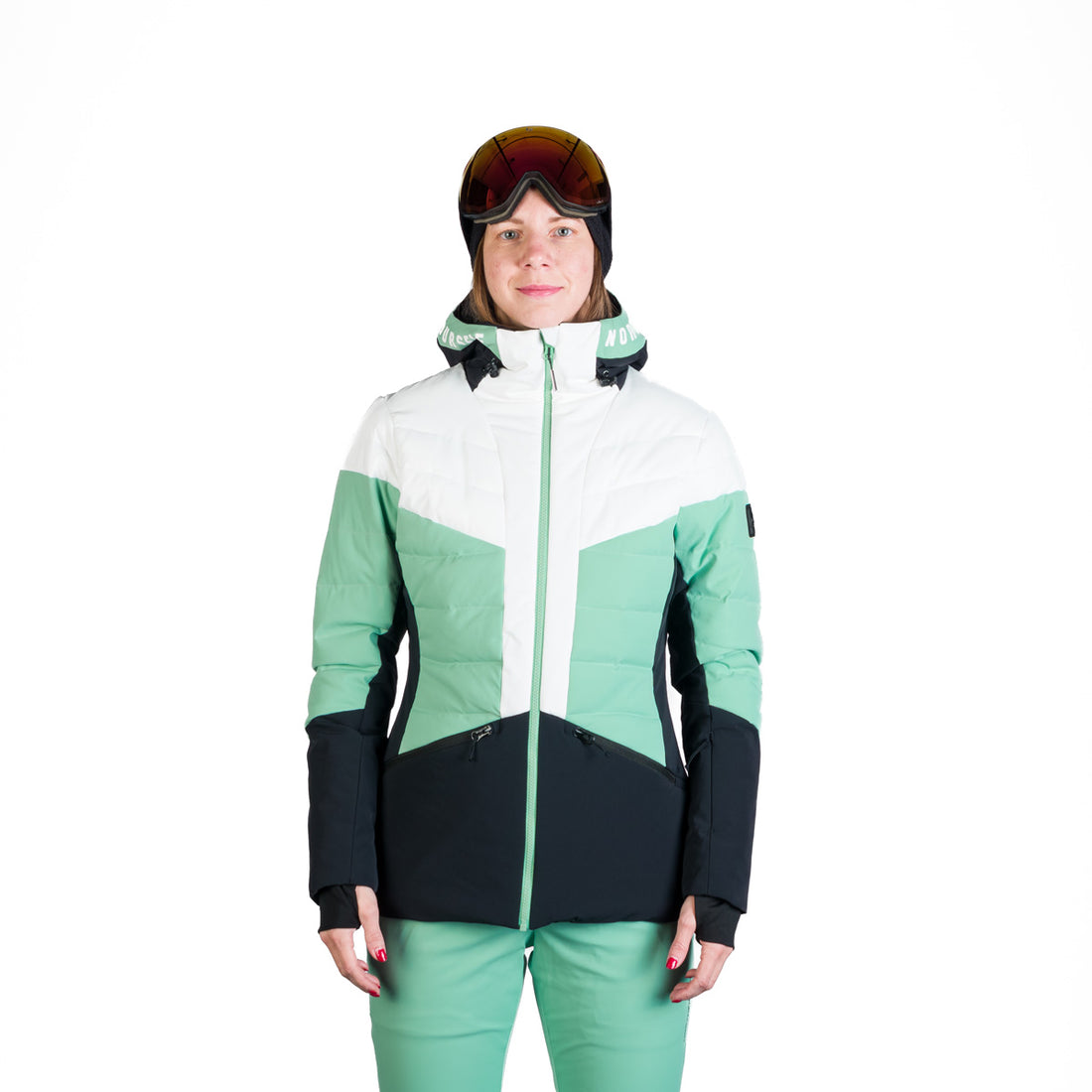 Women's quilted insulated ski jacket NANETTE