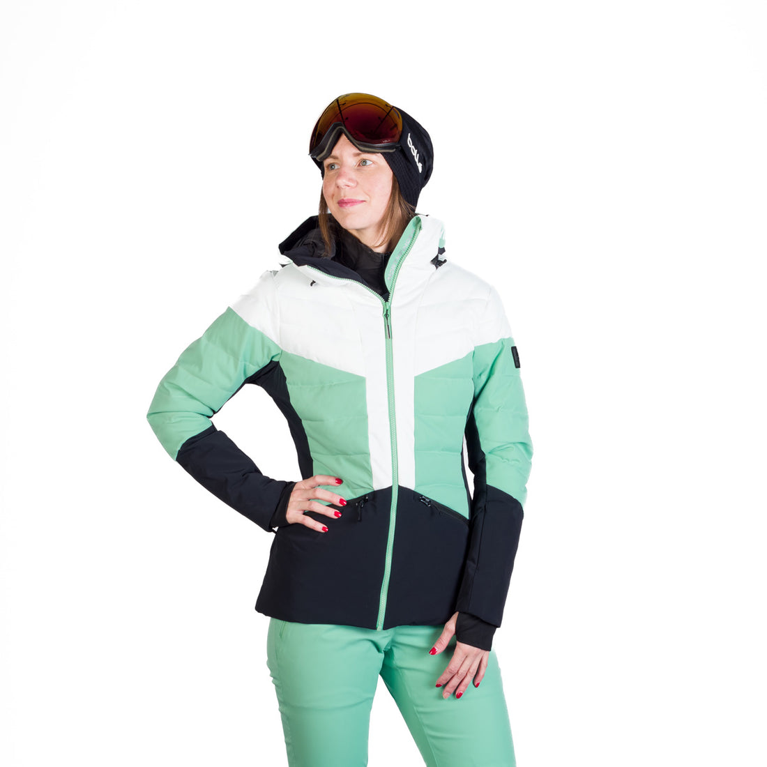 Women's quilted insulated ski jacket NANETTE