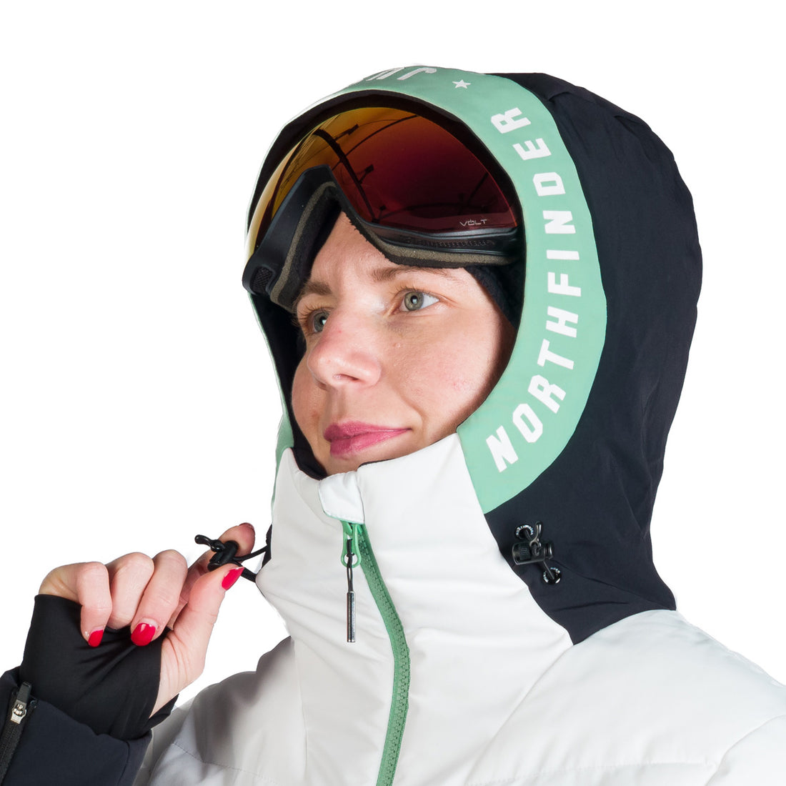 Women's quilted insulated ski jacket NANETTE